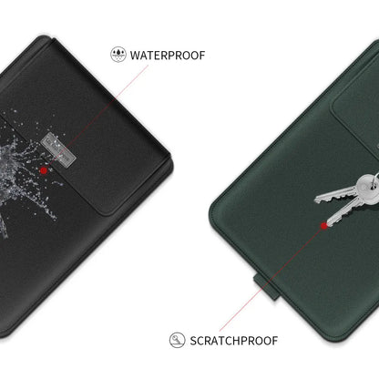 LuxLeather Laptop Elegance